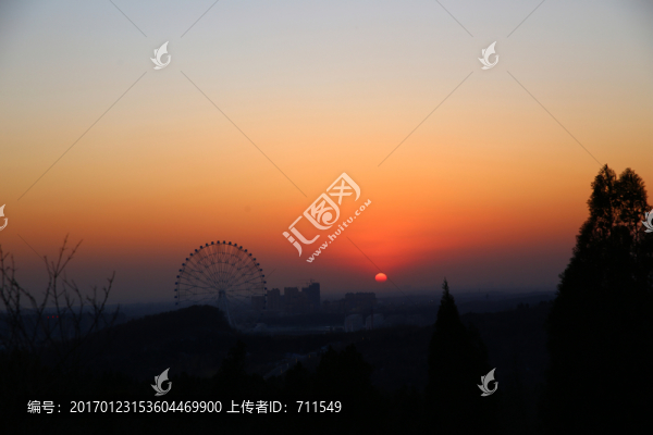 落日
