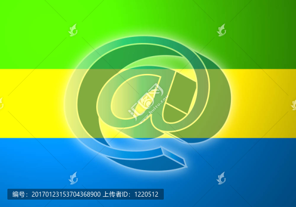 Gabon互聯(lián)網(wǎng)插圖旗