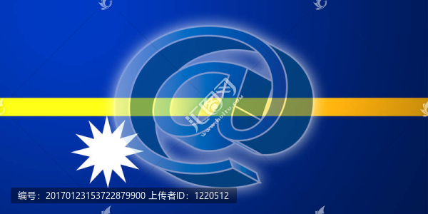 瑙魯互聯(lián)網(wǎng)插圖旗
