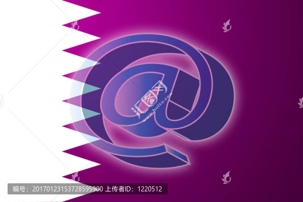 卡塔爾互聯(lián)網(wǎng)插圖旗