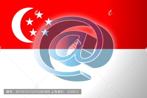 新加坡互聯(lián)網(wǎng)插圖旗