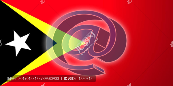 東帝汶網(wǎng)絡(luò)插畫的旗幟