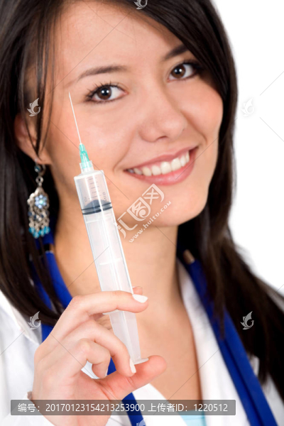 帶注射器的女人