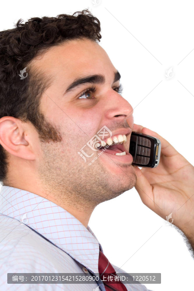 電話上的商人