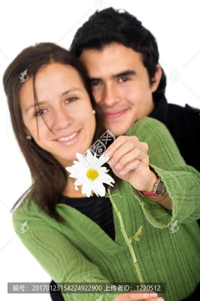 帶花的夫婦