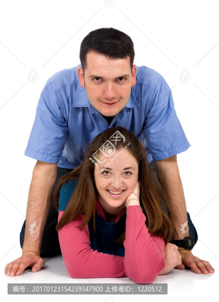 夫婦微笑