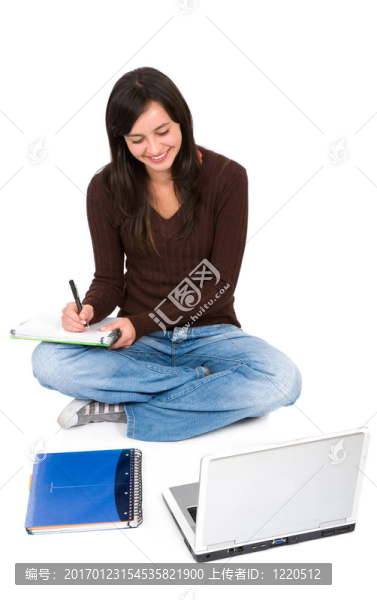 地板上的大學(xué)生