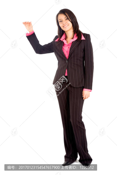 展示你的產(chǎn)品的商業(yè)女人