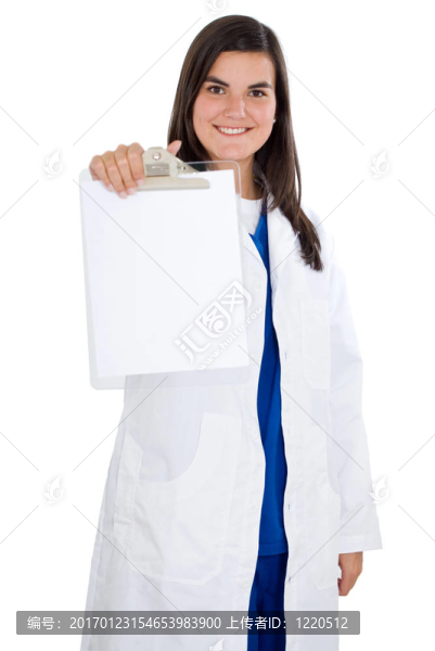 女友好醫(yī)生拿著記事本-匯圖網(wǎng) www.fosd68.com 女友好醫(yī)生拿著記事本