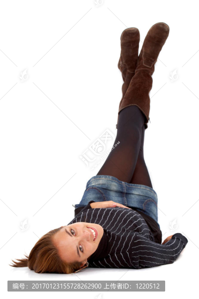 隨便的女人微笑