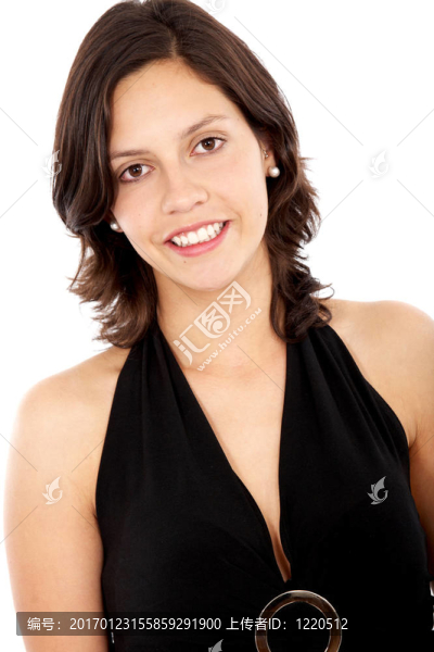 隨便的女人微笑