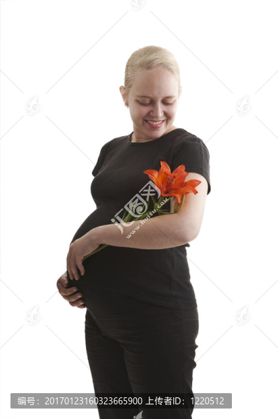懷孕的女人
