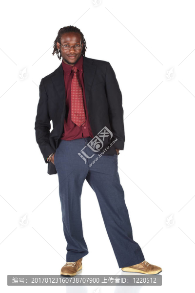 英俊的非洲商人