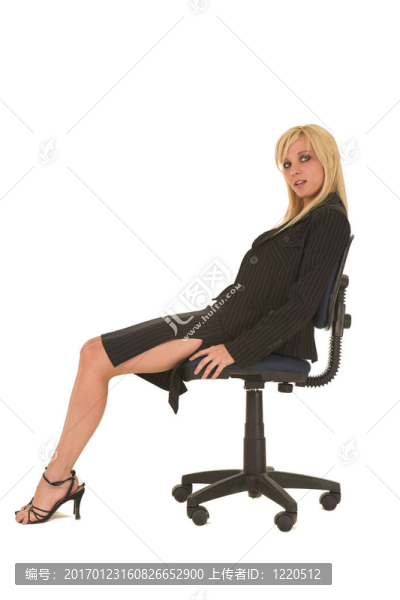 性感的金發(fā)女商人