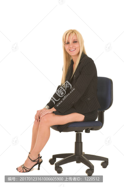 性感的金發(fā)女商人