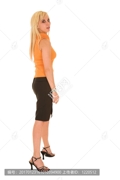 性感的金發(fā)女商人