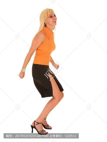性感的金發(fā)女商人