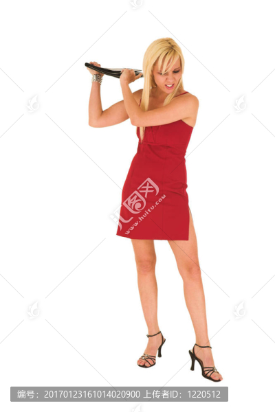 性感的金發(fā)女商人