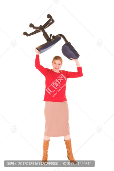 性感的金發(fā)女商人