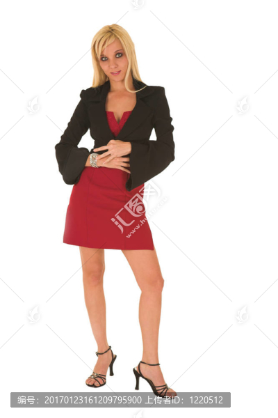 性感的金發(fā)女商人