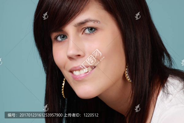可愛(ài)的女孩畫像