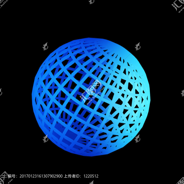 面藍(lán)色3D球體-匯圖網(wǎng) www.fosd68.com 面藍(lán)色3D球體