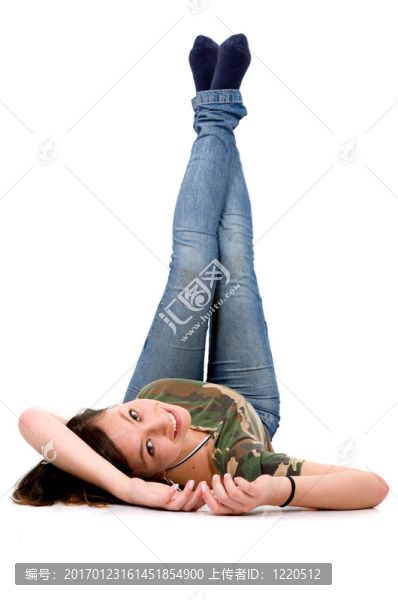 隨便的女孩肖像