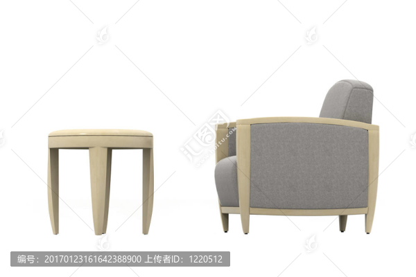 扶手椅和桌子