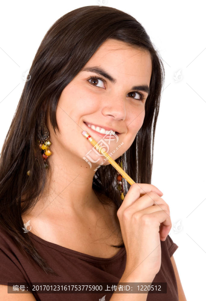 美麗的憂郁的女孩