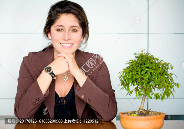 辦公室里的商業(yè)女性畫像