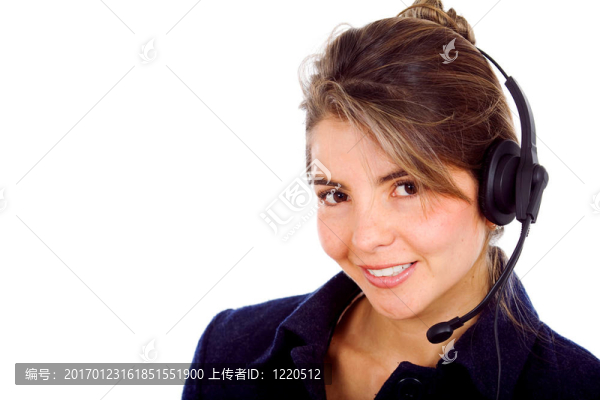 客戶服務(wù)的女孩