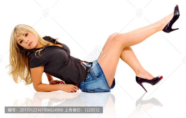 漂亮的時裝模特