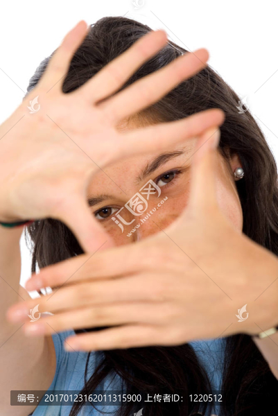 隨便的女孩做handframe