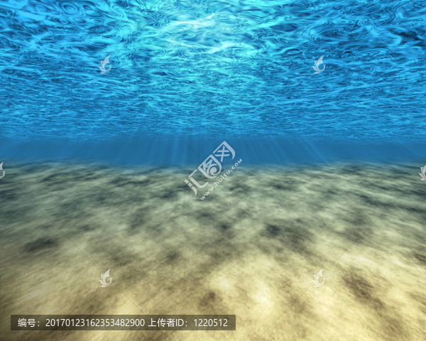 海底。