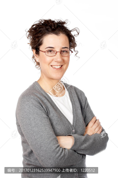 微笑的女商人