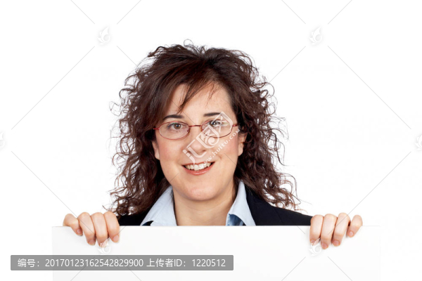 好奇的女商人