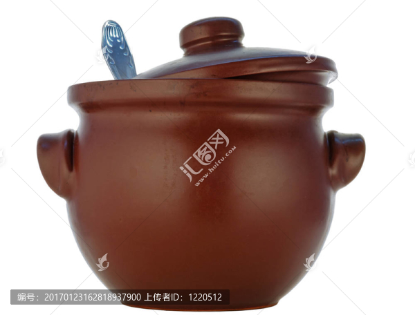 從耐熱陶瓷鍋的棕色
