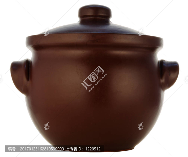 從耐熱陶瓷鍋的棕色