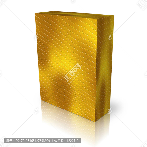 空白黃金蛇毛皮盒模板
