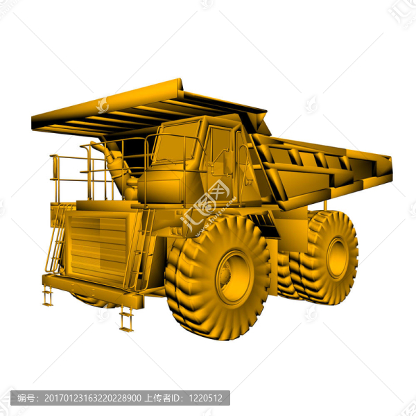 黃金重型卡車模型