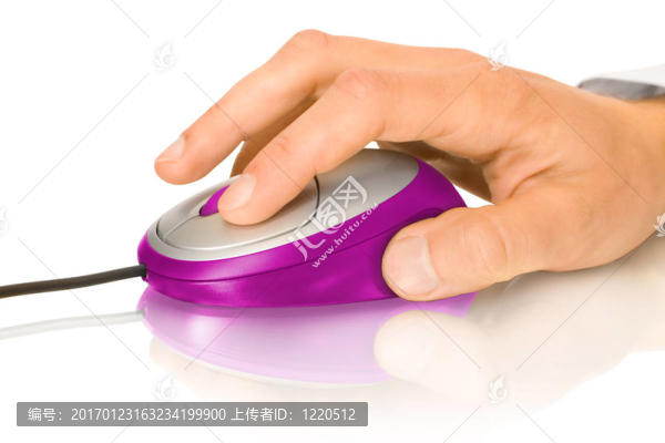 電腦鼠標(biāo)和手