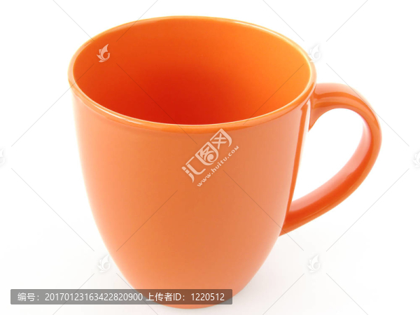 橙色的杯子