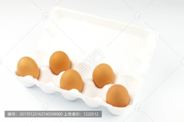 十個雞蛋在白色包裝