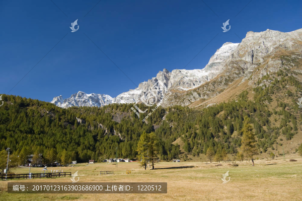 devero阿爾卑斯高山景觀