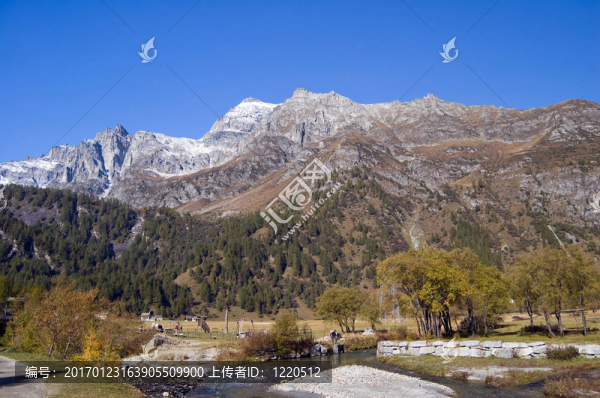 devero阿爾卑斯高山景觀