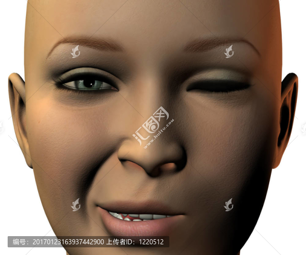 女孩臉上的3D與情感