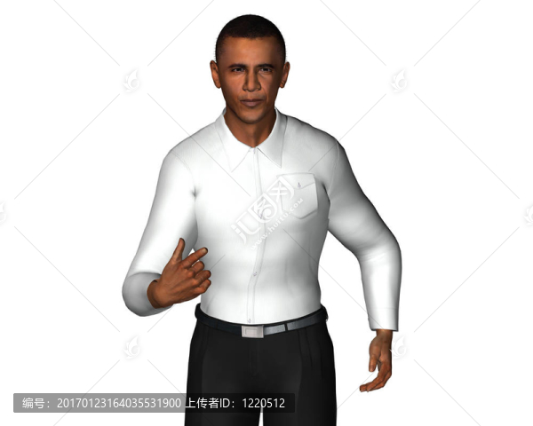 貝拉克·奧巴馬三維模型孤立在一個(gè)白色-匯圖網(wǎng) www.fosd68.com 貝拉克·奧巴馬三維模型孤立在一個(gè)白色