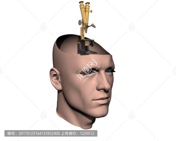 三維人裂頭顯微鏡