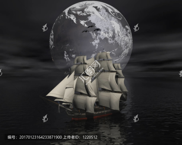 海上航行船