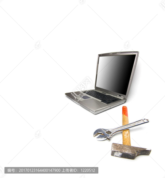 筆記本電腦和工具